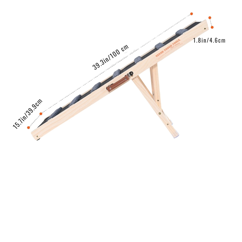 Adjustable Wooden Dog Ramp for Small and Senior Dog