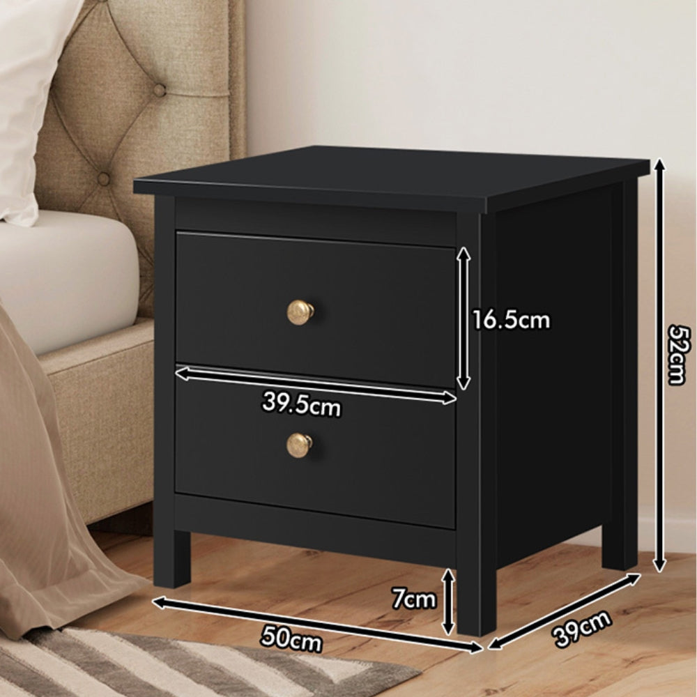 Bedside Table Nightstand Storage Cabinet Side End Table