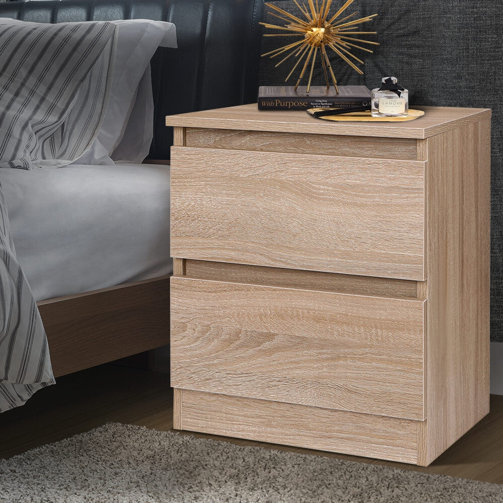 Bedside Table Nightstand Storage Cabinet Side End Table