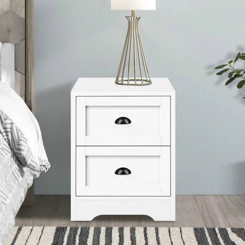 Bedside Table Nightstand Storage Cabinet Side End Table