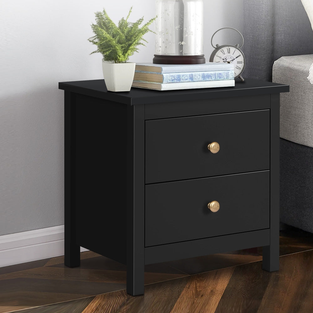 Bedside Table Nightstand Storage Cabinet Side End Table