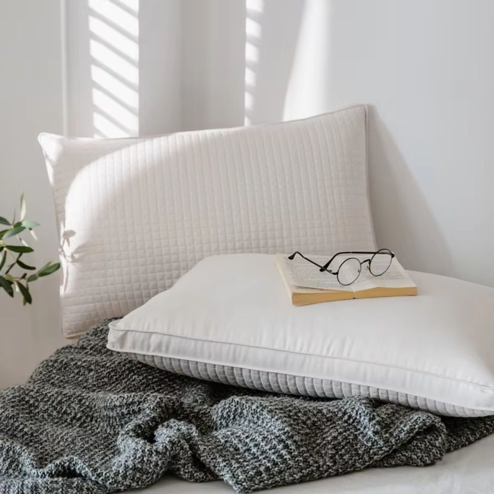 Luxurious 2-Pack Adjustable Quality Pillows Hotel Grade Cotton Covers