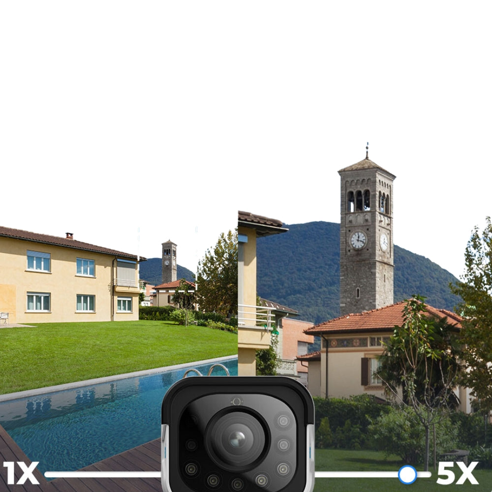 Smart 4K 8MP PoE Security Camera 5X Zoom