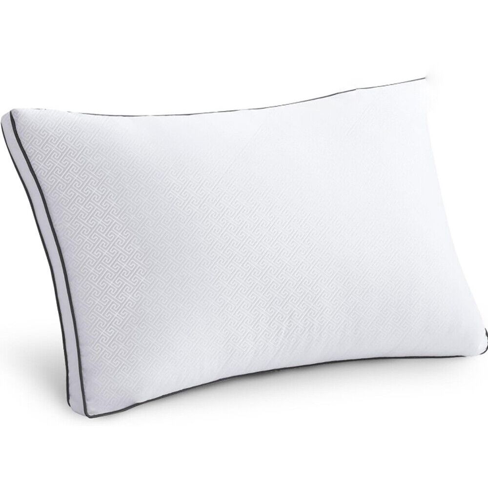 1/2 Pack High Resilience Pillows with Breathable Washable Pillowcases