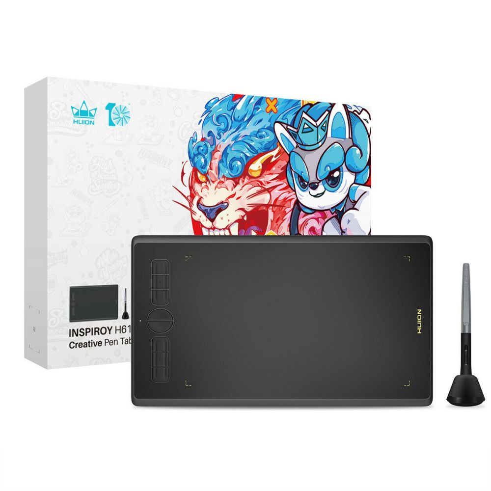 H610X Graphics Tablet 10x6.25 Inch Digital Tablets Pen Tablets