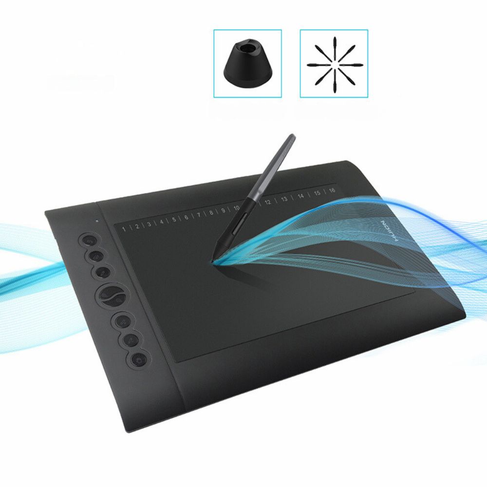 H610X Graphics Tablet 10x6.25 Inch Digital Tablets Pen Tablets