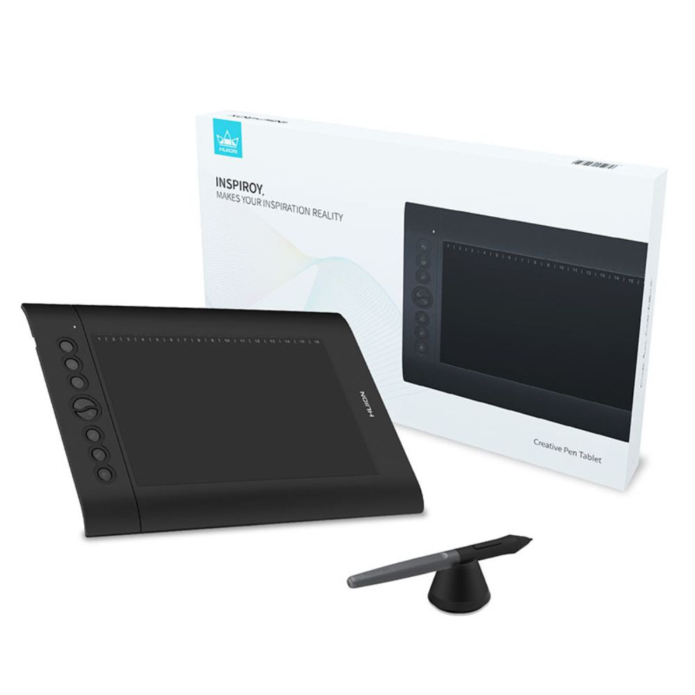 H610X Graphics Tablet 10x6.25 Inch Digital Tablets Pen Tablets