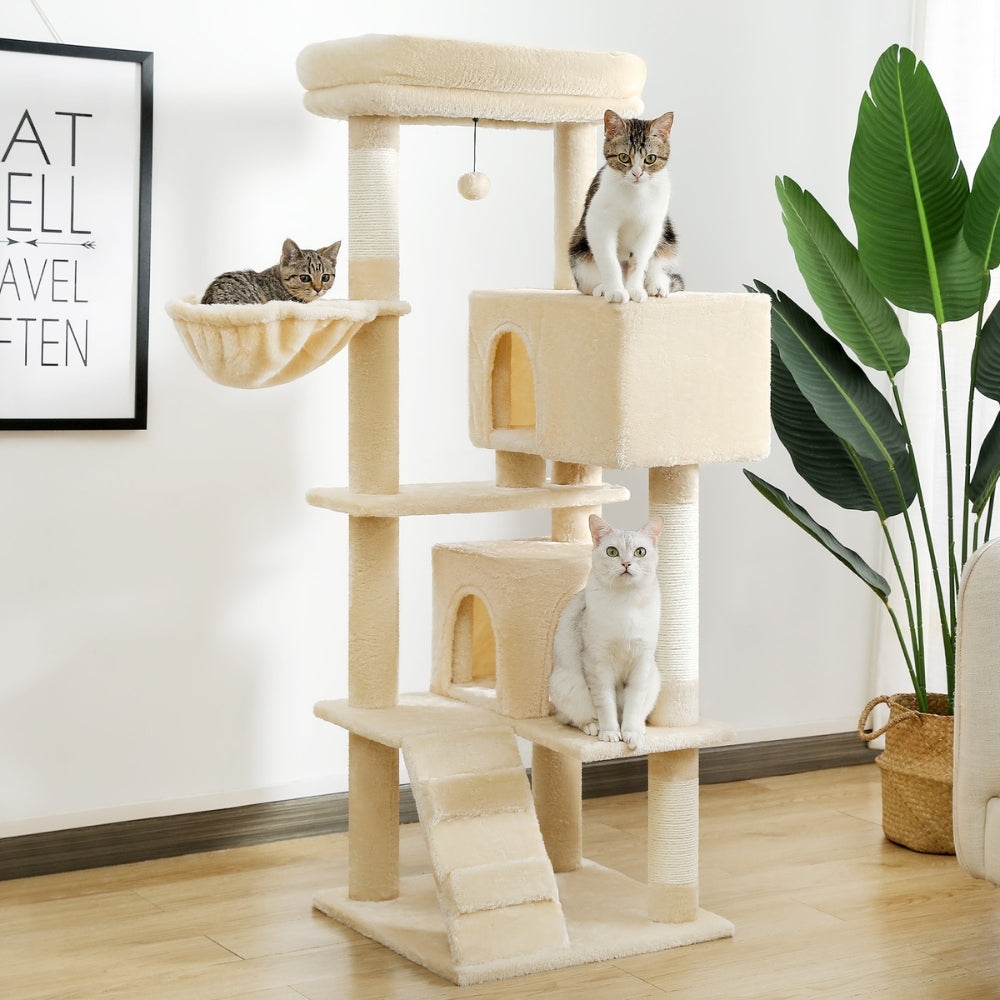 Large Cat Tree Double Condos Sisal Scratching Posts