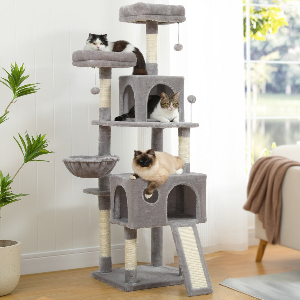 Large Cat Tree Double Condos Sisal Scratching Posts