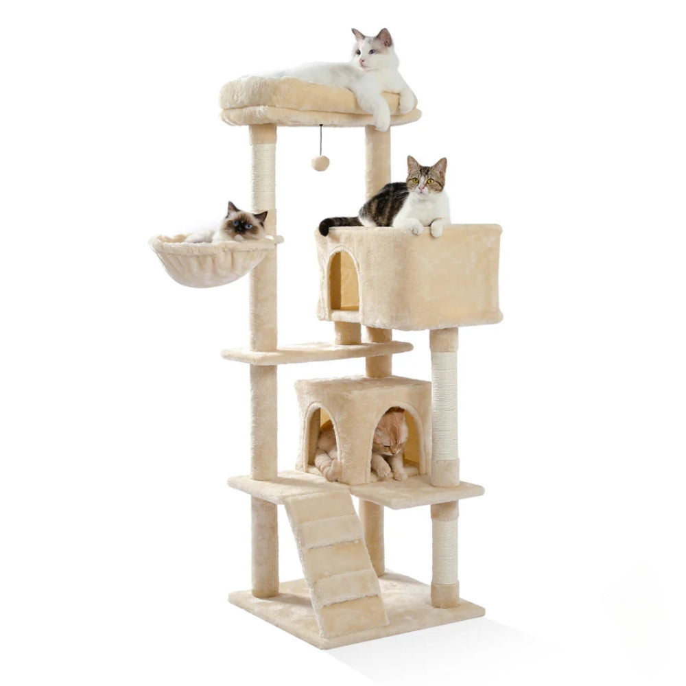 Large Cat Tree Double Condos Sisal Scratching Posts