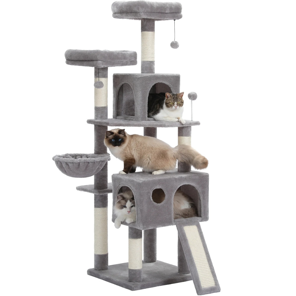 Large Cat Tree Double Condos Sisal Scratching Posts
