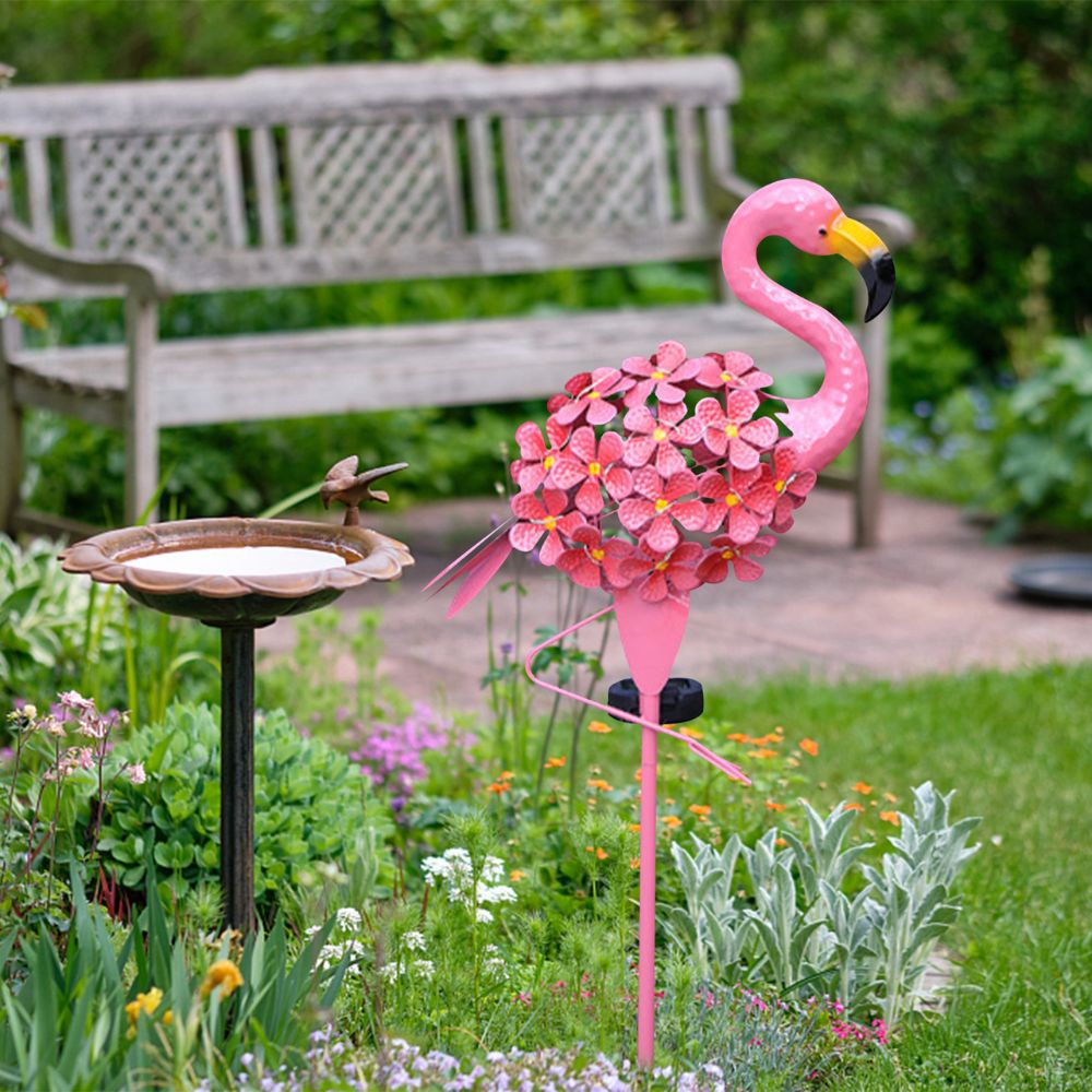 Garden Solar Lights Outdoor Solar Powered Flamingo Stake Lights