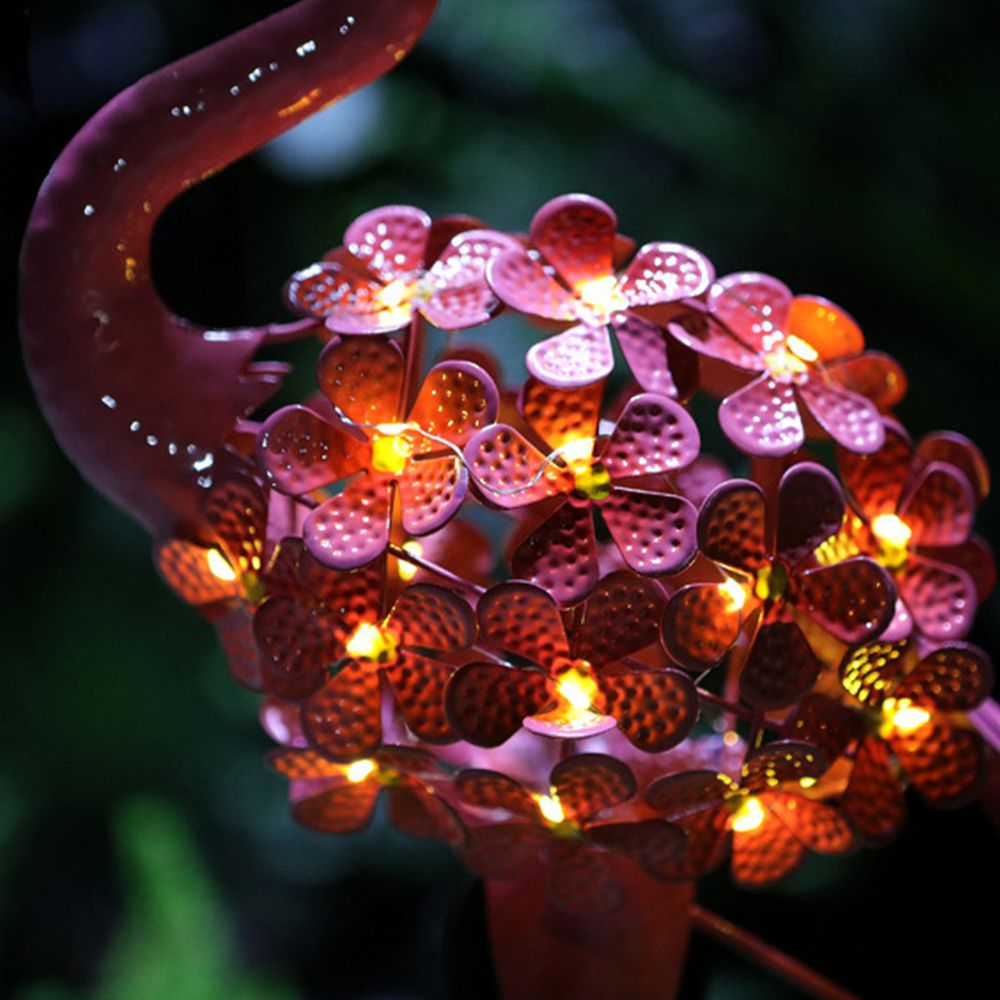 Garden Solar Lights Outdoor Solar Powered Flamingo Stake Lights