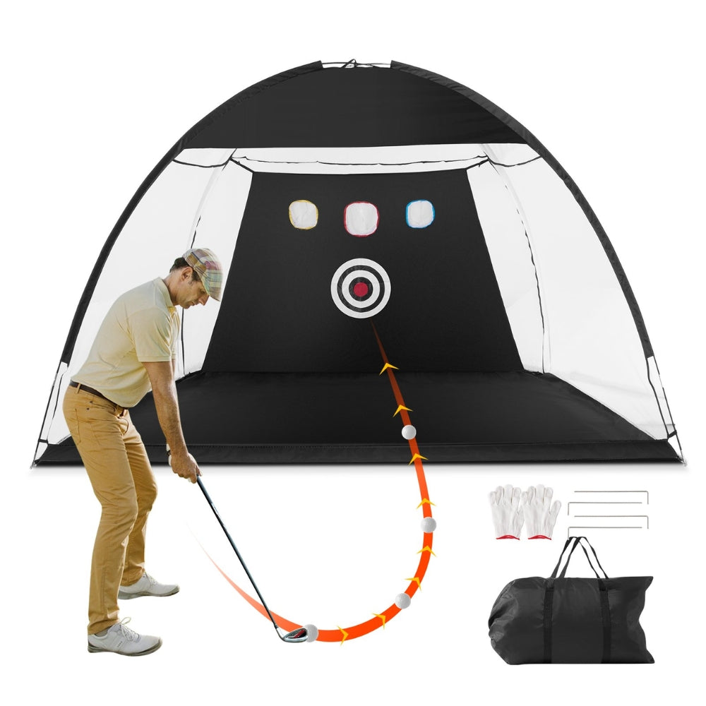 Golf Net 10x7ft Golf Practice Net Indoor Outdoor Home Golf Swing Training
