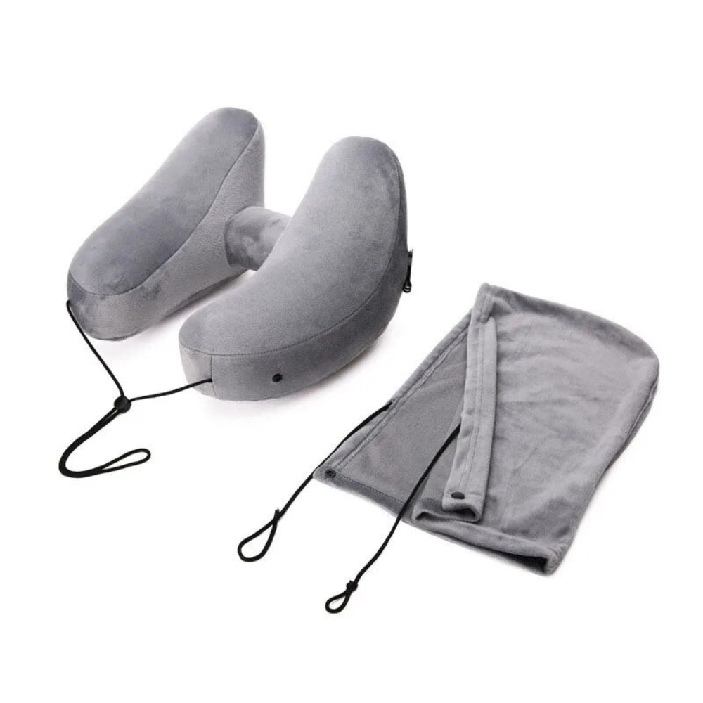 Neck Pillow Travel U shaped Pillow Inflatable Pillow H Hooded Nap Pillow
