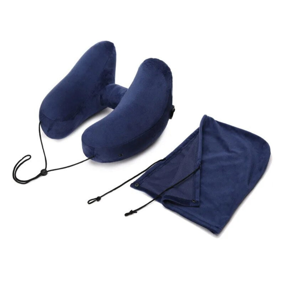 Neck Pillow Travel U shaped Pillow Inflatable Pillow H Hooded Nap Pillow