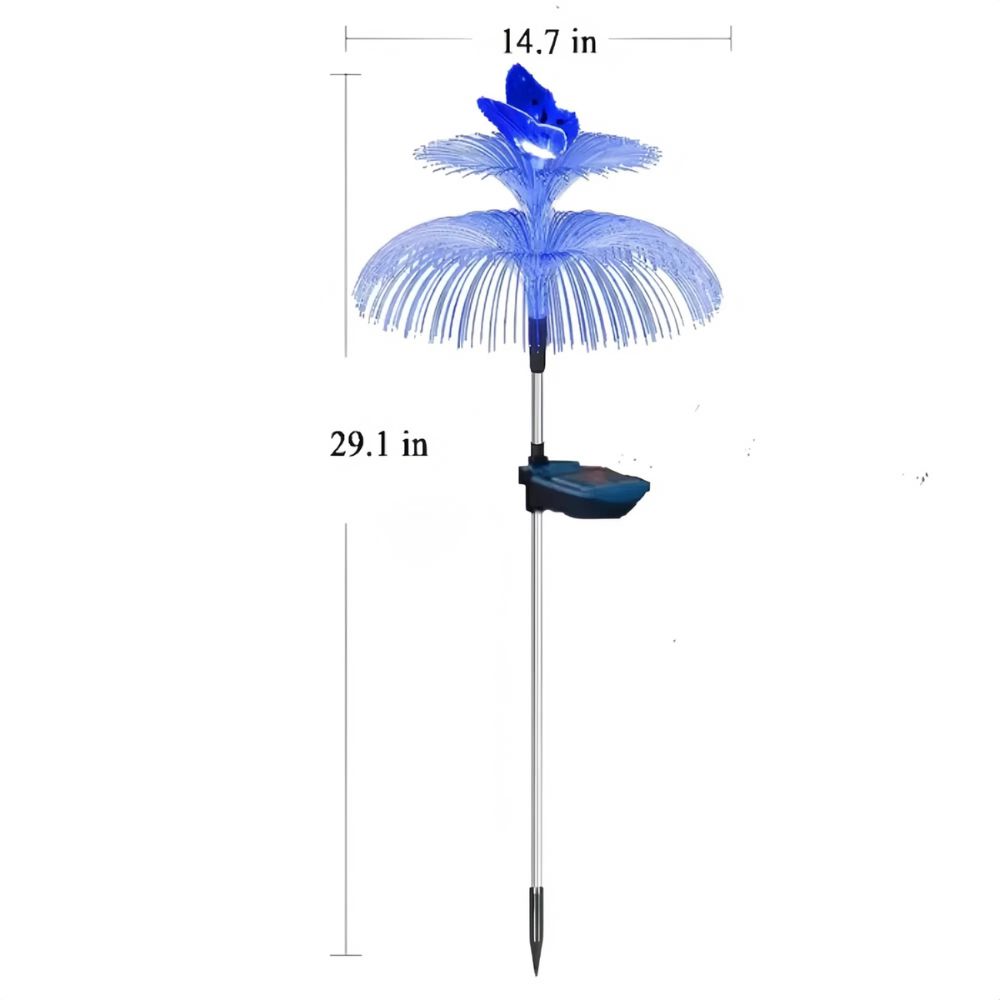 Solar Jellyfish and Butterfly Lights Waterproof Outdoor Lawn Decor