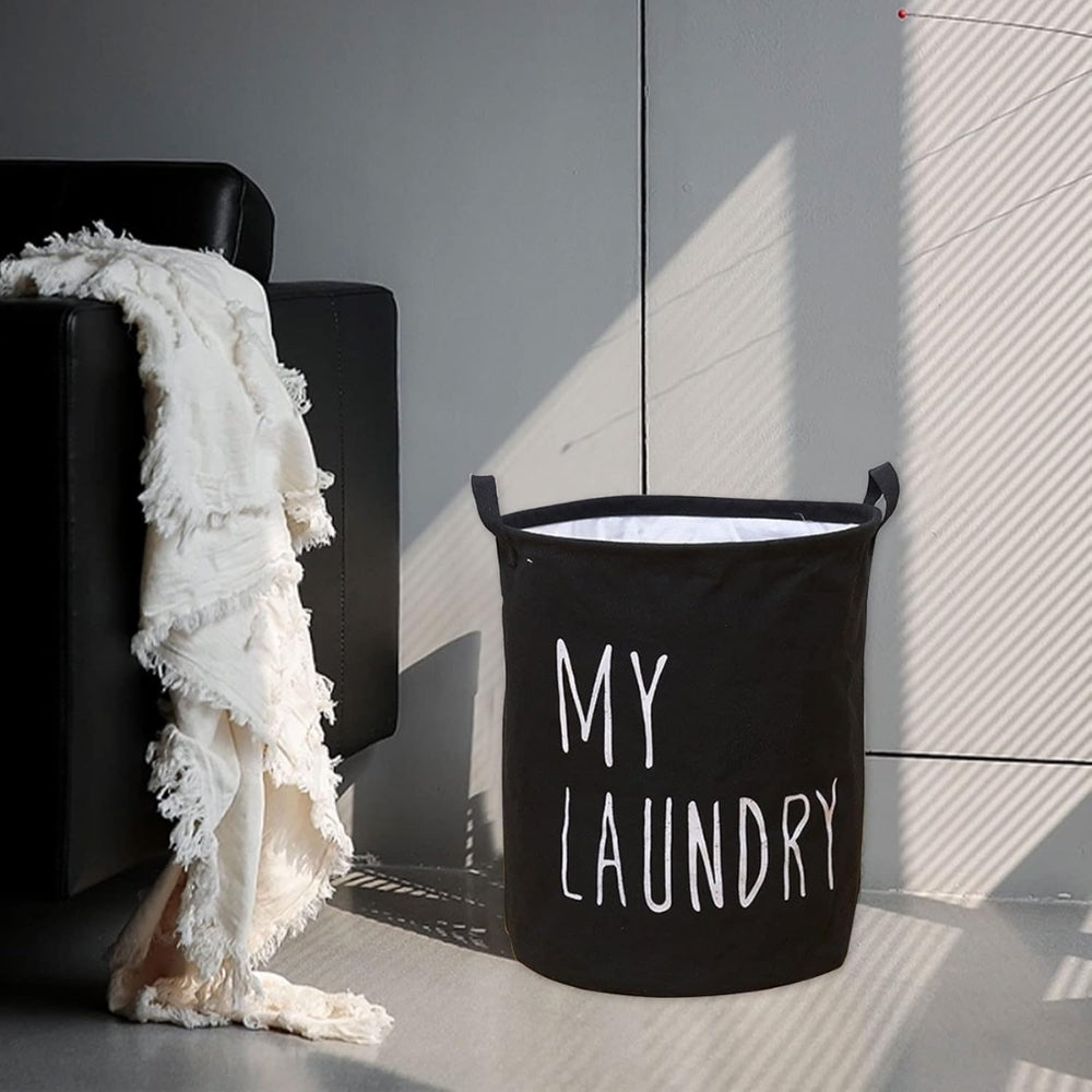 Foldable Drawstring Laundry Basket Large Capacity Waterproof Clothes Storage Basket For Home Bathroom Organizer