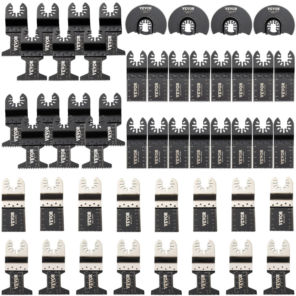 50PCS Oscillating Saw Blades Universal Quick Release Dewalt Multitool Blades for Wood Cutting Plastic Renovator Power Tool