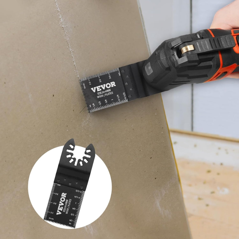 50PCS Oscillating Saw Blades Universal Quick Release Dewalt Multitool Blades for Wood Cutting Plastic Renovator Power Tool