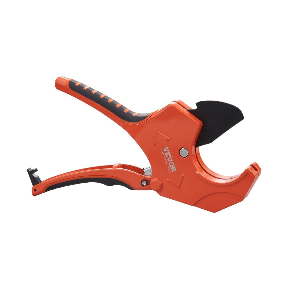 PVC Pipe Cutter Ratcheting Tube Cutter Heavy Duty Tube Cutting Tool with Spare SK5 Blade for PVC PEX Rubber Plastic Hoses