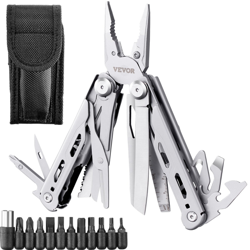Multitool Pliers Multi Tool Pliers Cutters Knife Scissors Ruler Screwdrivers Wood Saw