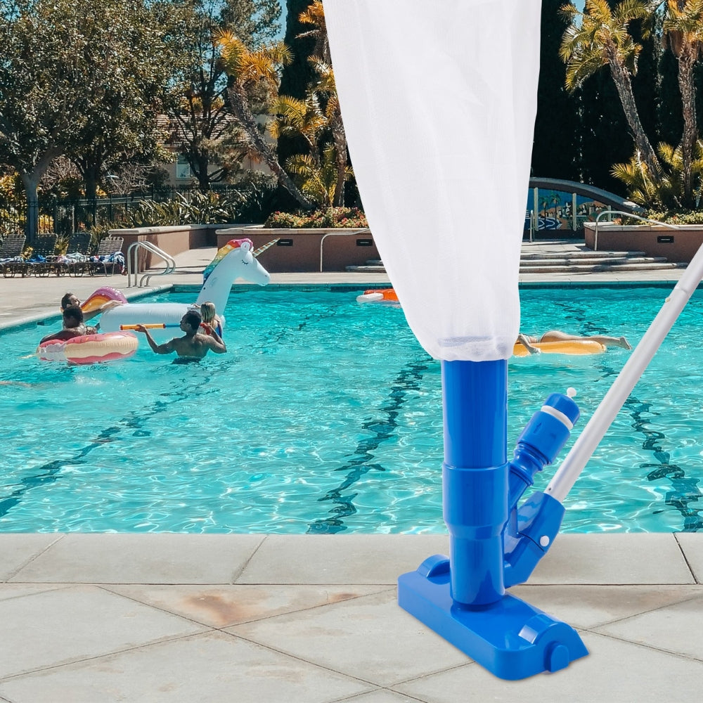 6 Piece Pool Vacuum Cleaner with 1425 mm Assembled Telescopic Rod ABS Pool Floor Cleaner Vacuum Brush Cleaner for Pool
