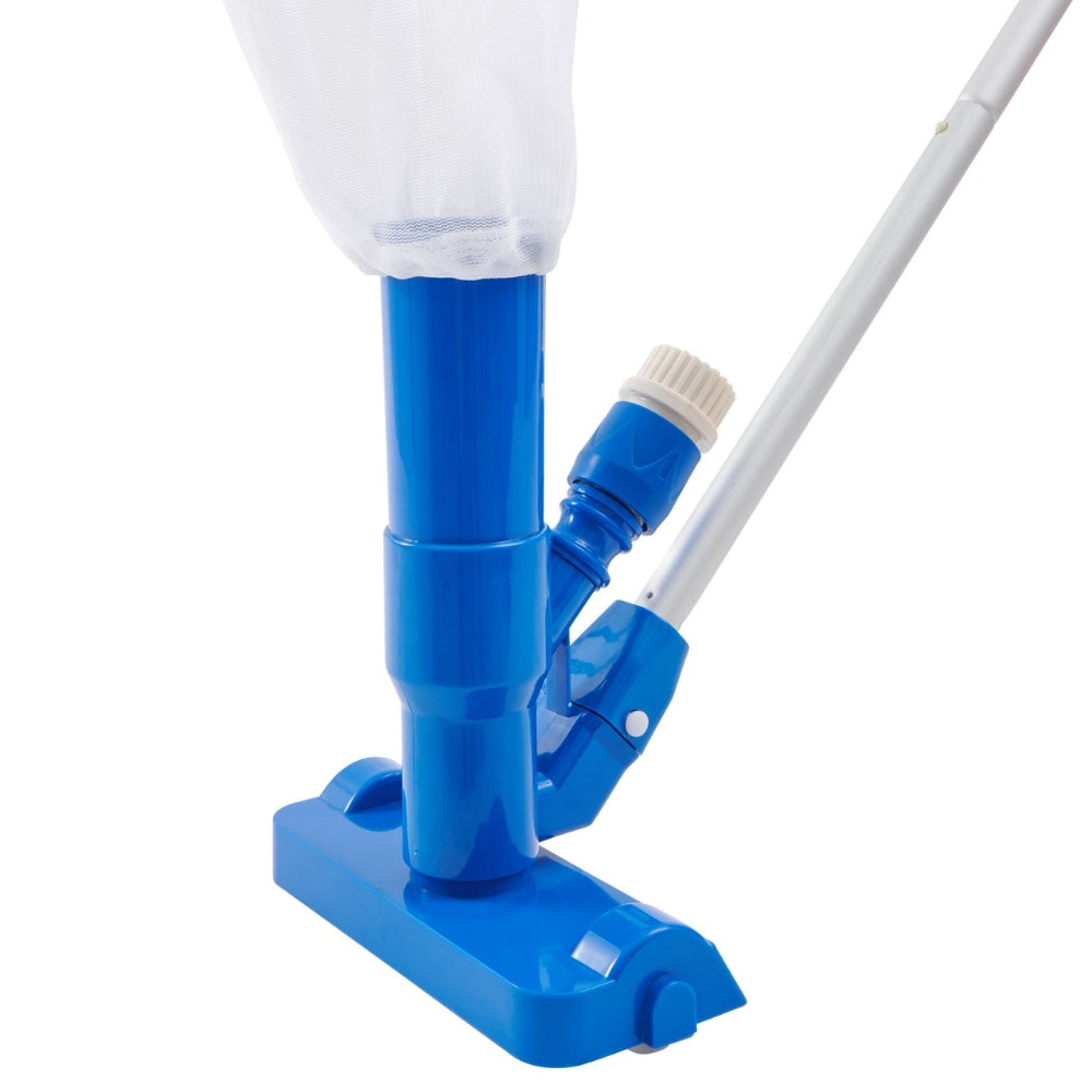 6 Piece Pool Vacuum Cleaner with 1425 mm Assembled Telescopic Rod ABS Pool Floor Cleaner Vacuum Brush Cleaner for Pool