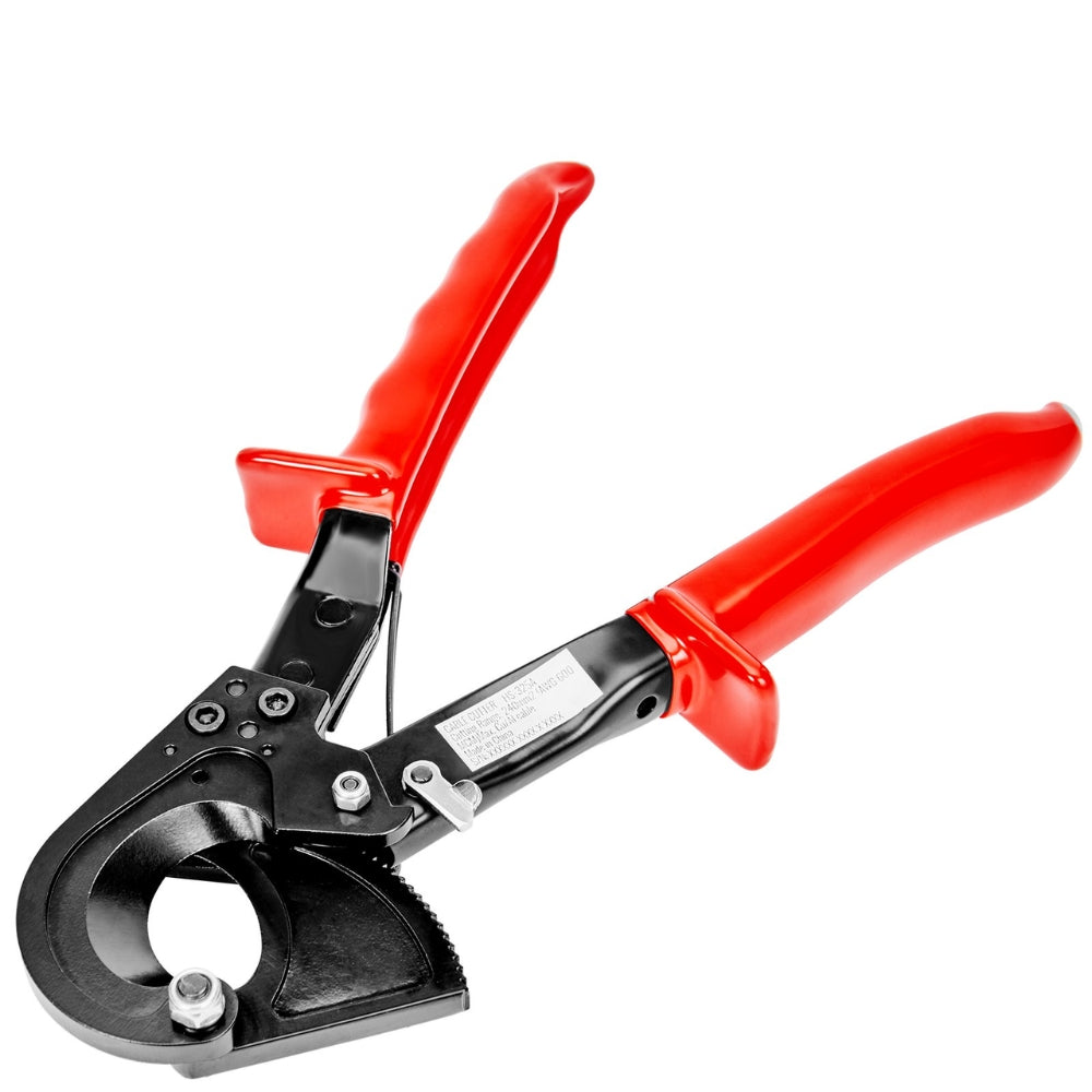 Ratcheting Cable Cutter Quick Release Ratchet Wire and Cable Cutter Cut with Comfortable Grip Handles Easy to Use