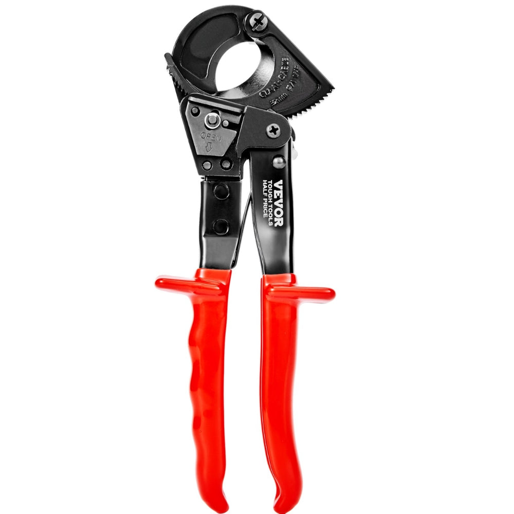 Ratcheting Cable Cutter Quick Release Ratchet Wire and Cable Cutter Cut with Comfortable Grip Handles Easy to Use