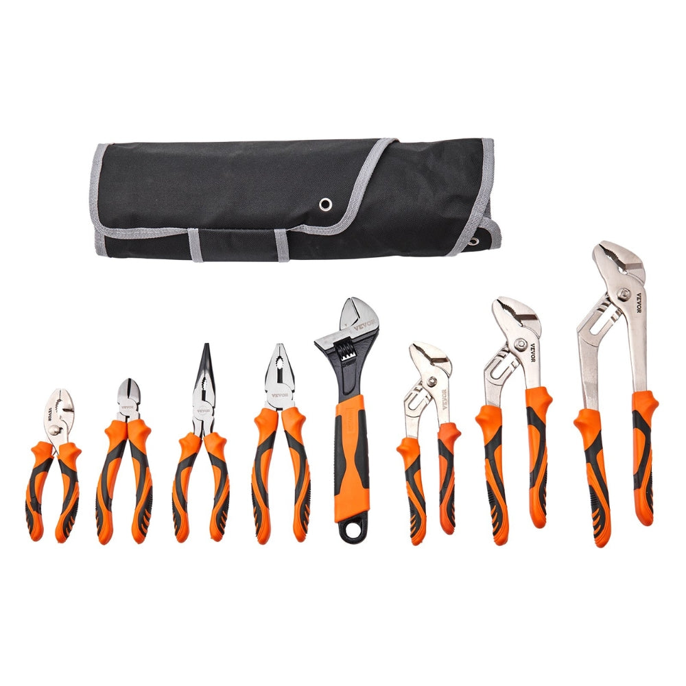 8 Piece Pliers Set High Carbon Steel Groove Joint Pliers and Tool Bag