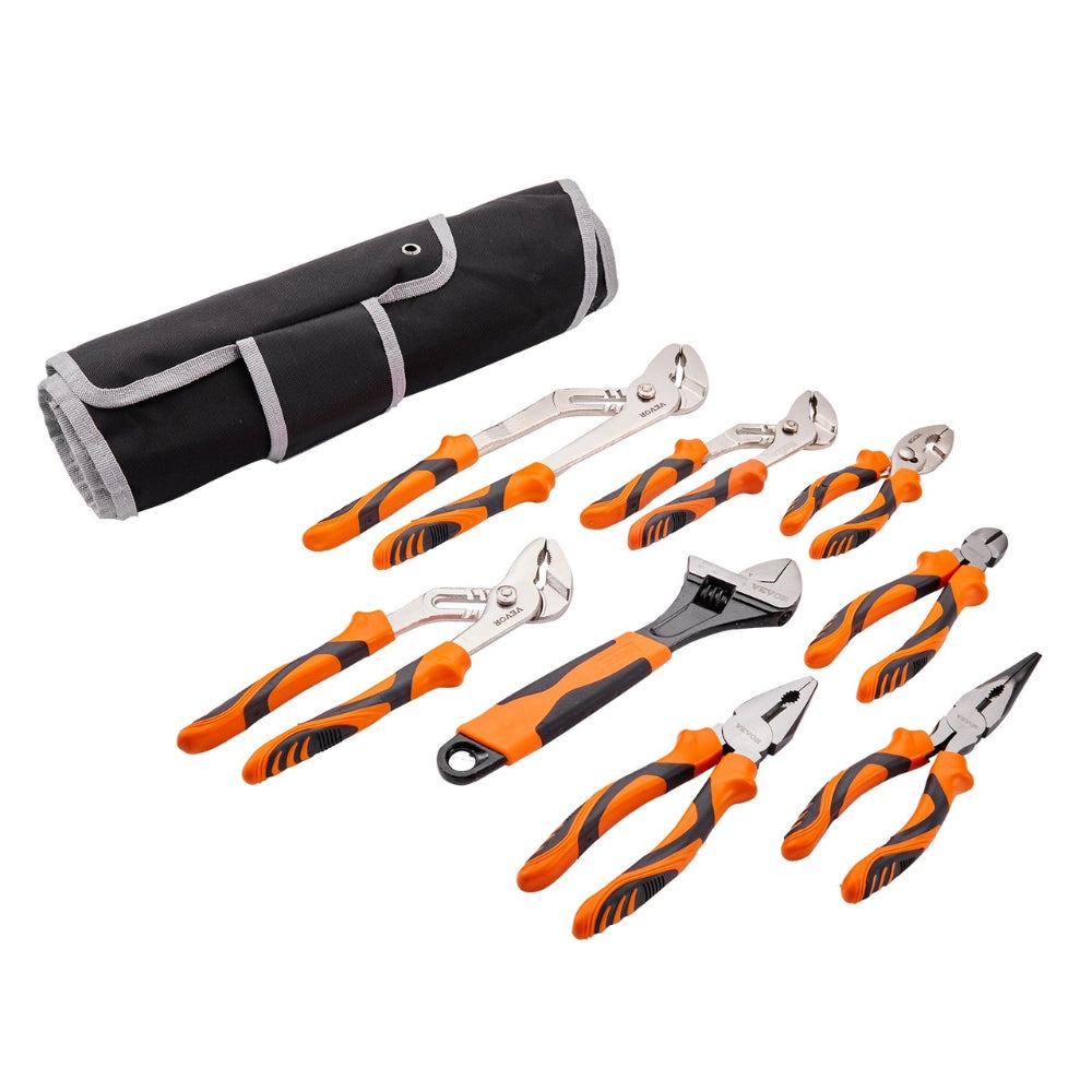8 Piece Pliers Set High Carbon Steel Groove Joint Pliers and Tool Bag
