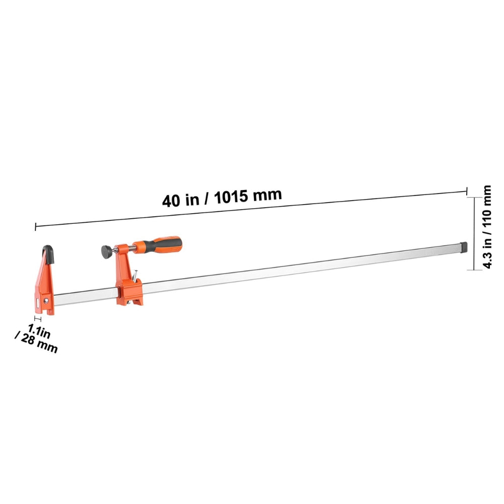 Bar Clamps for Woodworking F Clamp 2 Pack 36 inch Clamp Spreader 600 lbs Load