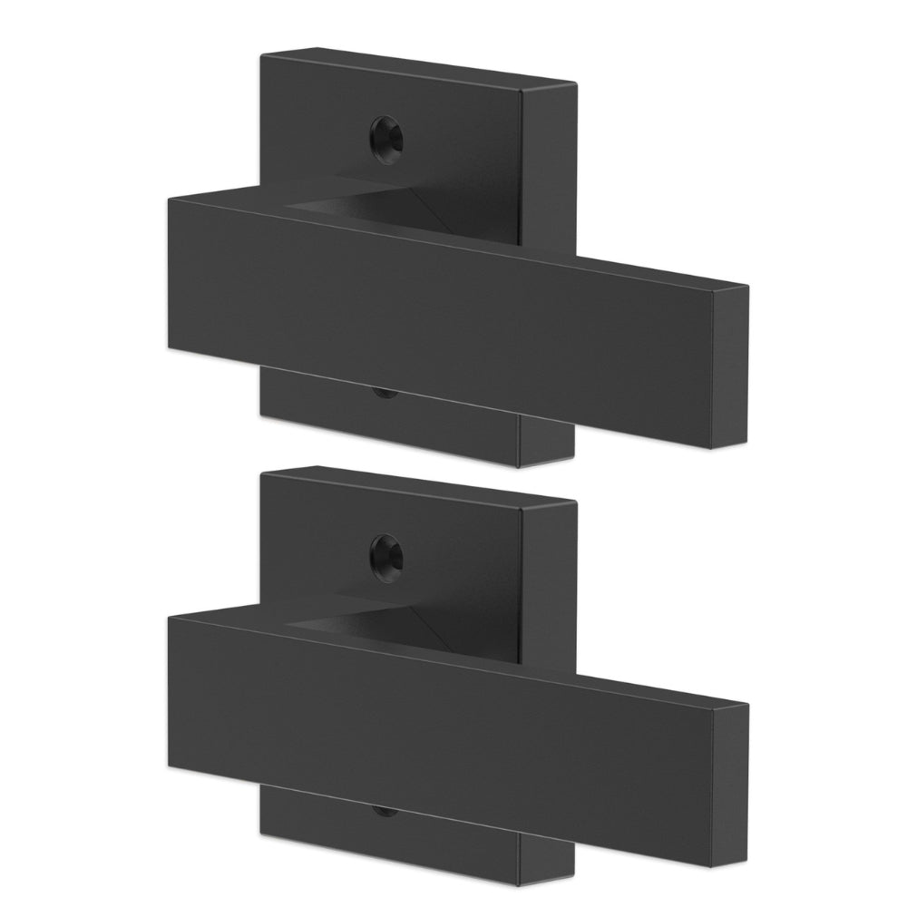 Dummy Door Lever 2 PCS Non Turning Single Side Push Pull Handle Contemporary Square Door Lever Set Reversible Sided