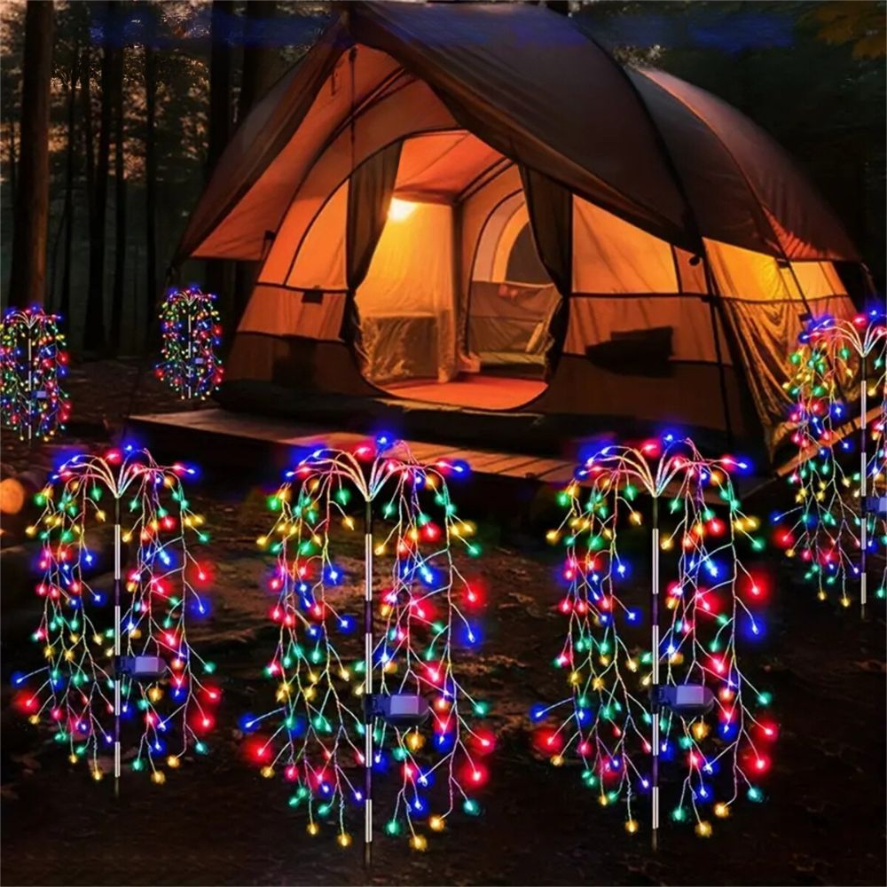 100 LED Solar Fireworks Lights for Patio & Garden
