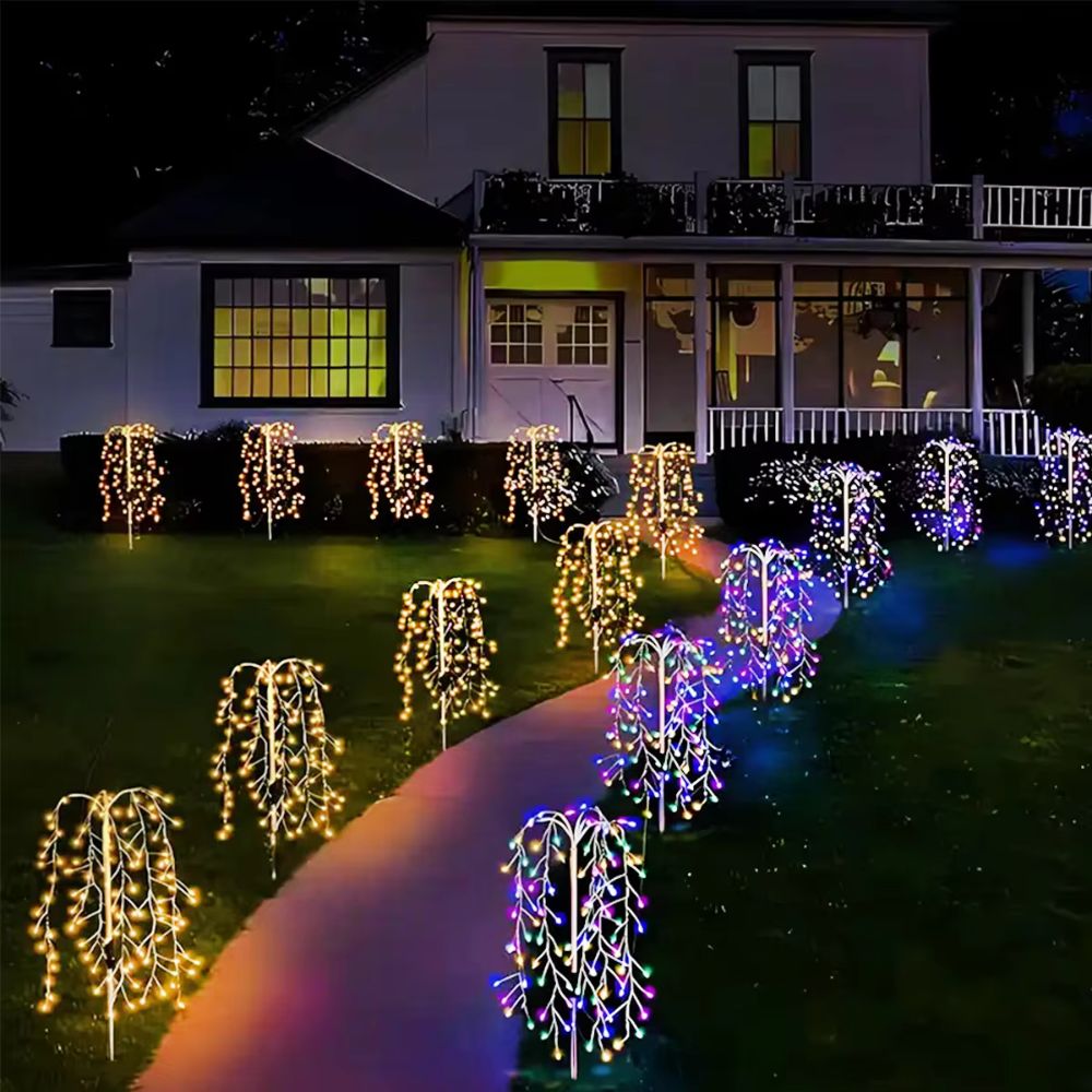 100 LED Solar Fireworks Lights for Patio & Garden