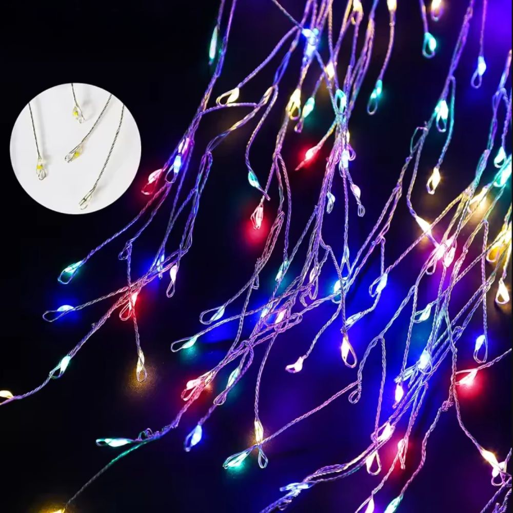 100 LED Solar Fireworks Lights for Patio & Garden