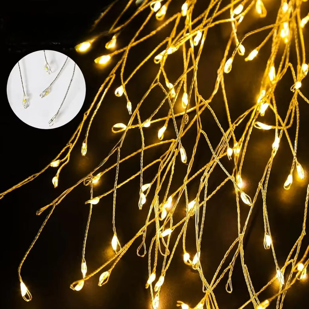 100 LED Solar Fireworks Lights for Patio & Garden