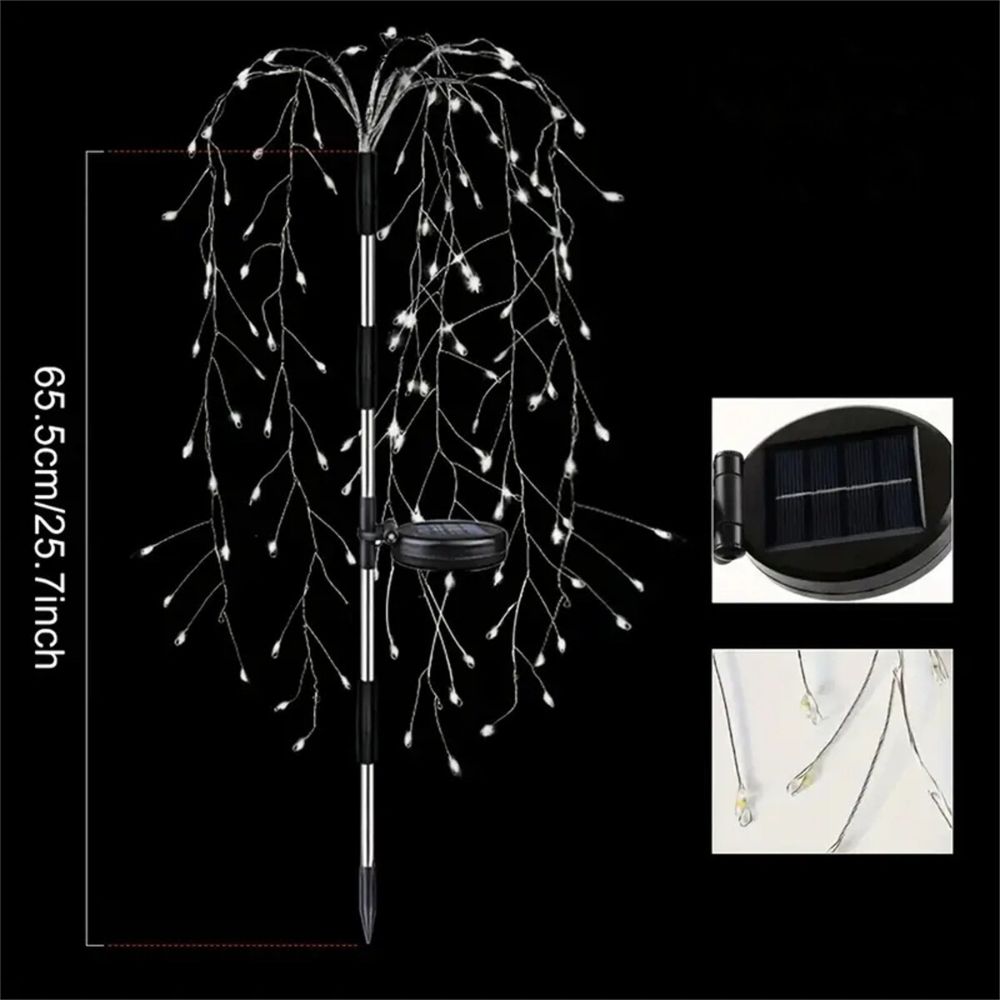 100 LED Solar Fireworks Lights for Patio & Garden