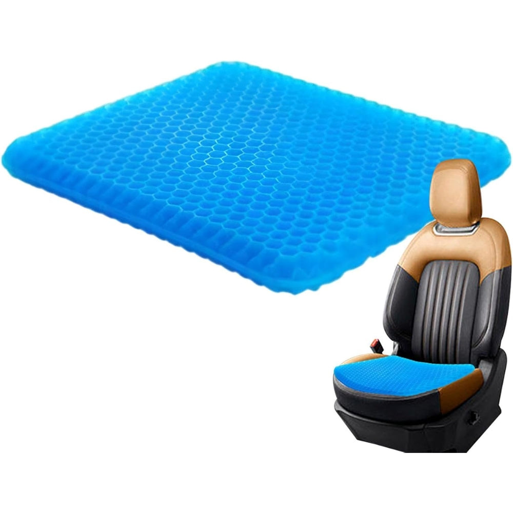Gel Seat Cushion Breathable Honeycomb Design For Pressure Relief Back Tailbone Pain
