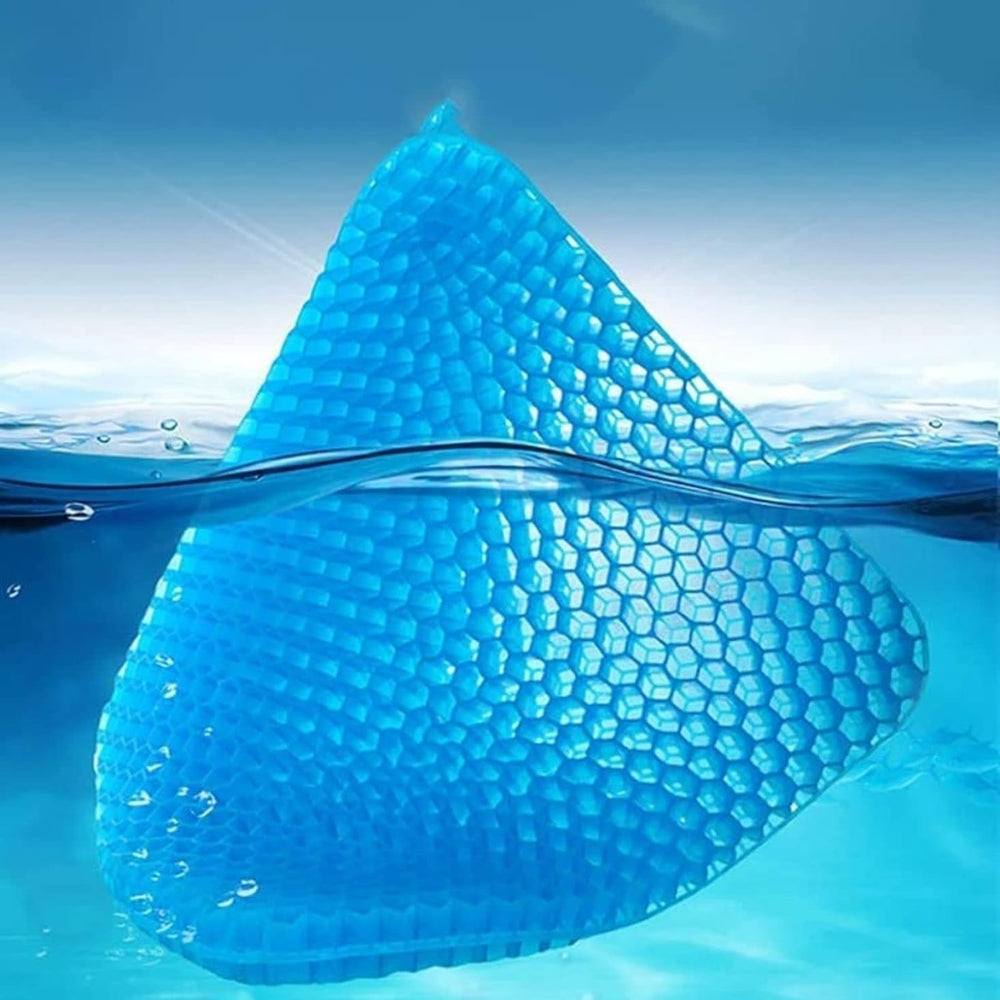 Gel Seat Cushion Breathable Honeycomb Design For Pressure Relief Back Tailbone Pain