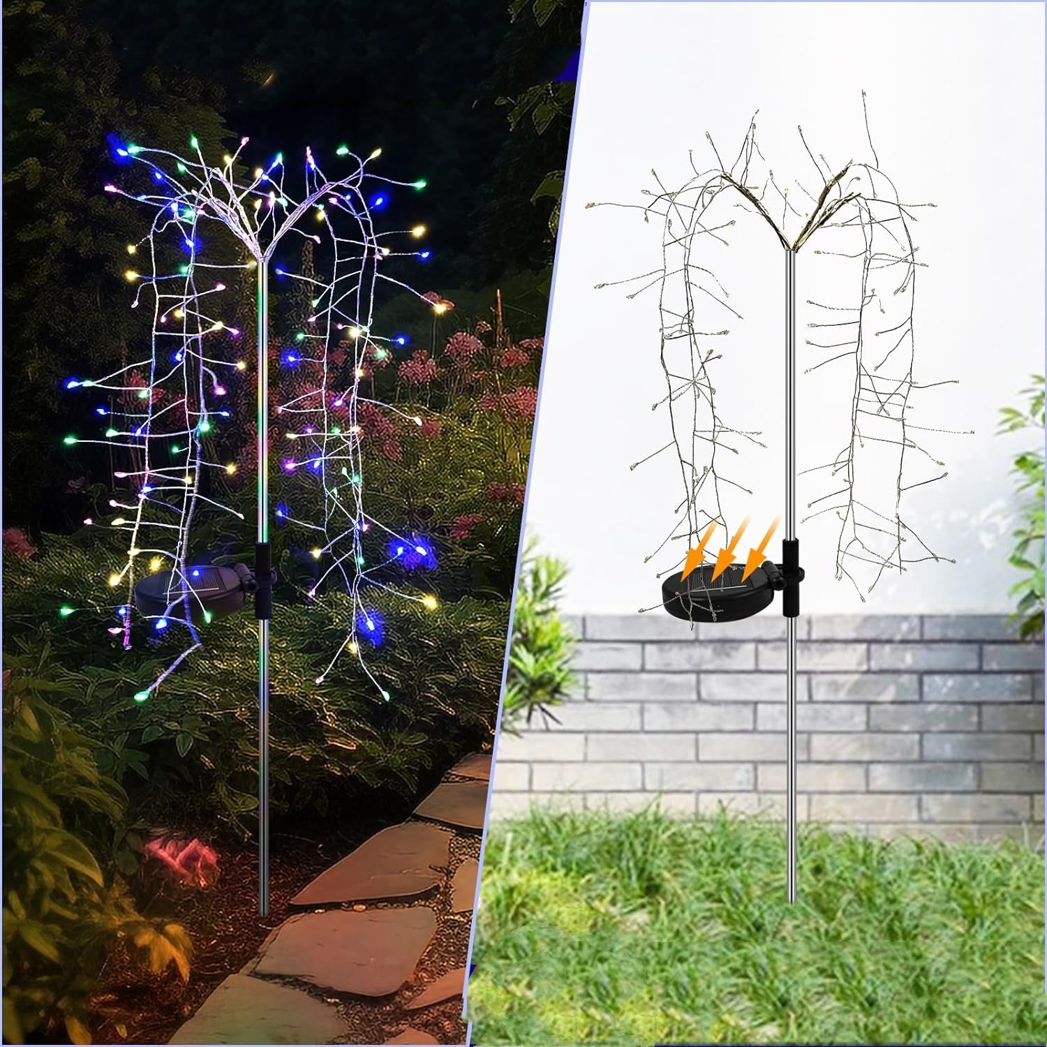 Solar LED String Light Outdoor Solar Artificial Tree Lights Waterproof