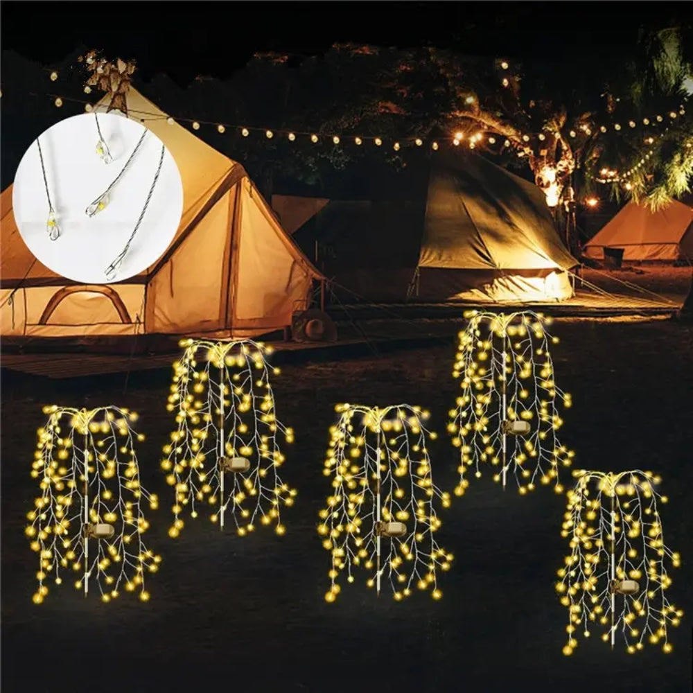 Solar LED String Light Outdoor Solar Artificial Tree Lights Waterproof