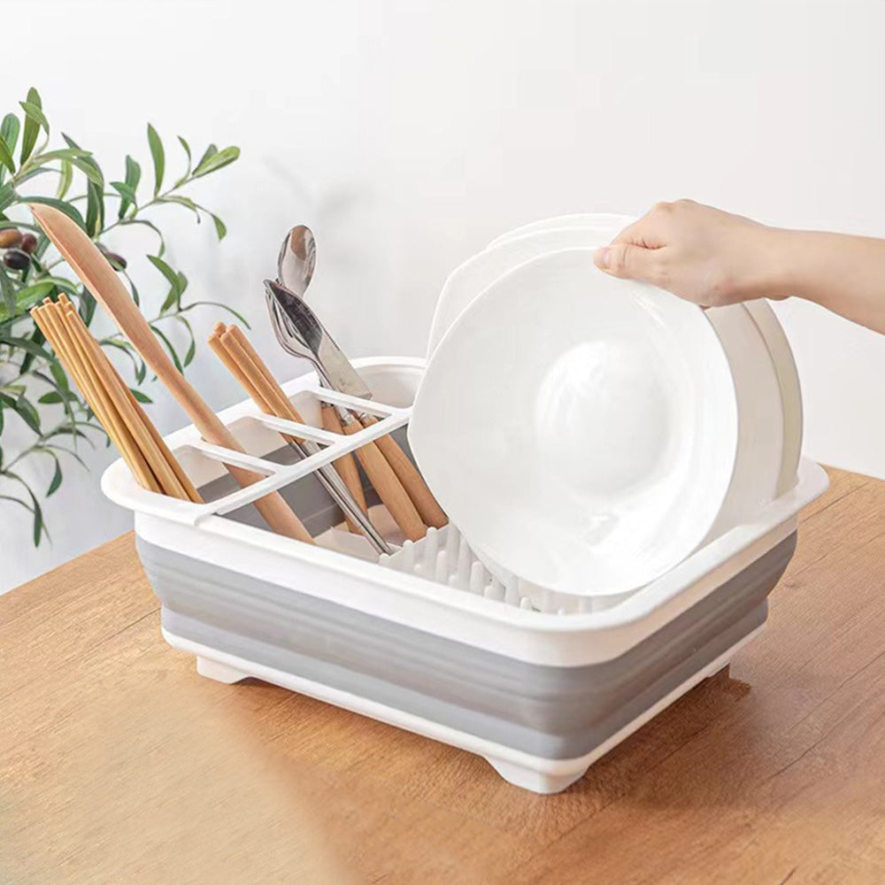 Foldable Kitchen Storage Rack Dishware Drain Rack