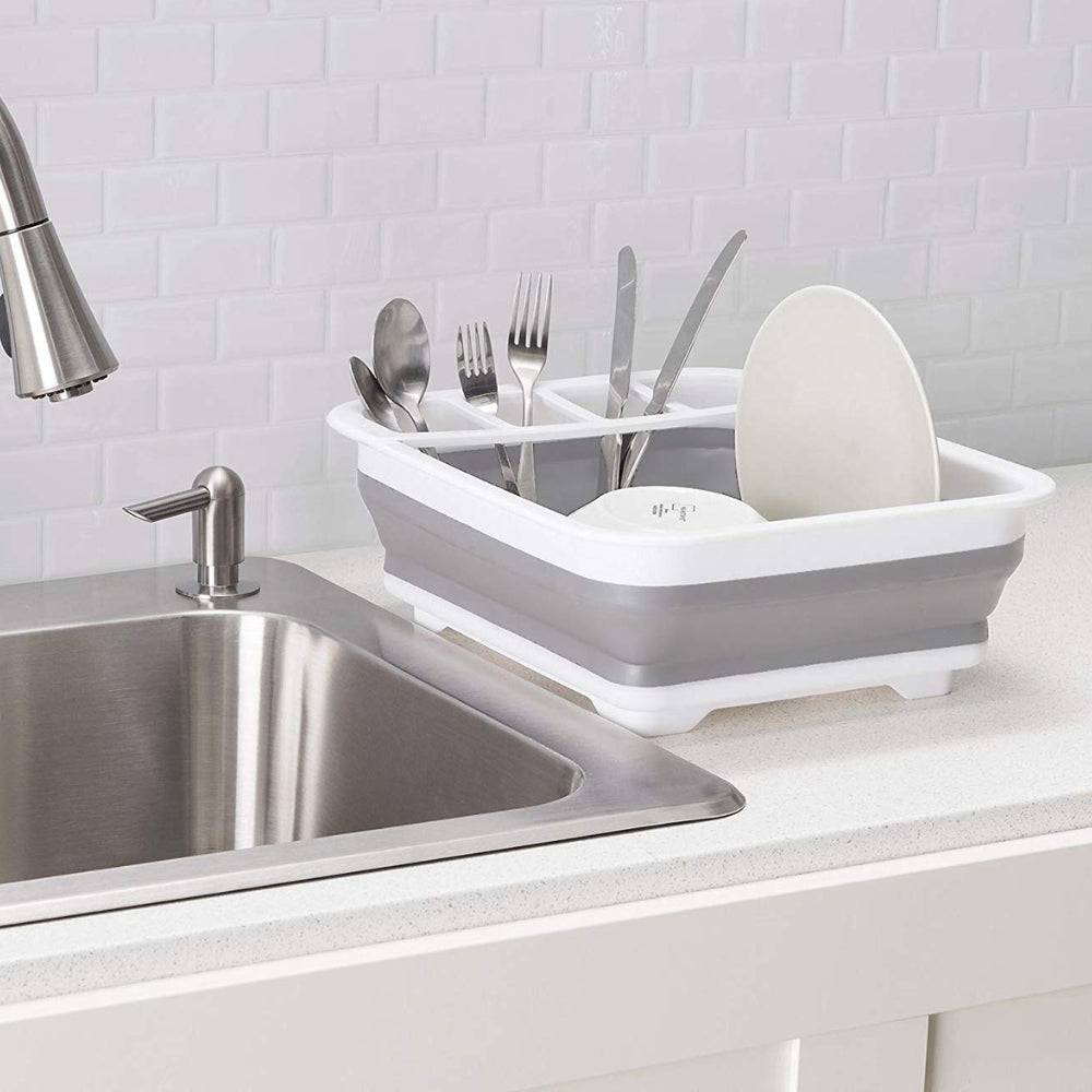 Foldable Kitchen Storage Rack Dishware Drain Rack