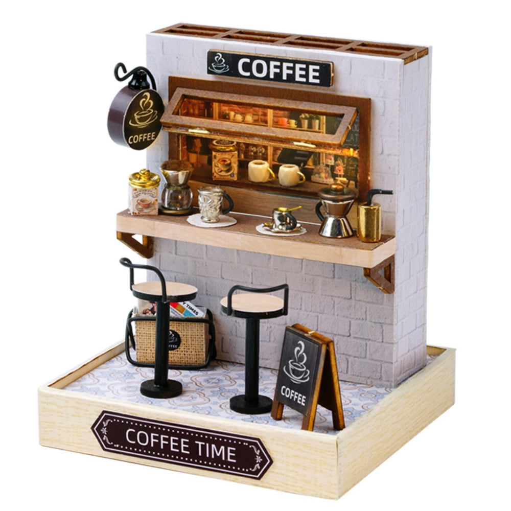 Magic Wooden Doll House Mini Kit DIY Handmade Assembly Model Building Room