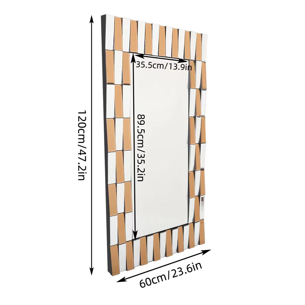 Stylish and Functional Beveled Glass Full-length Mirror