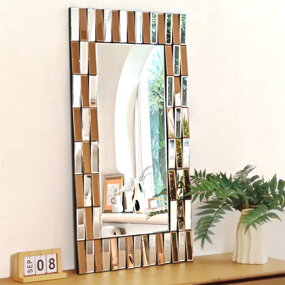 Stylish and Functional Beveled Glass Full-length Mirror
