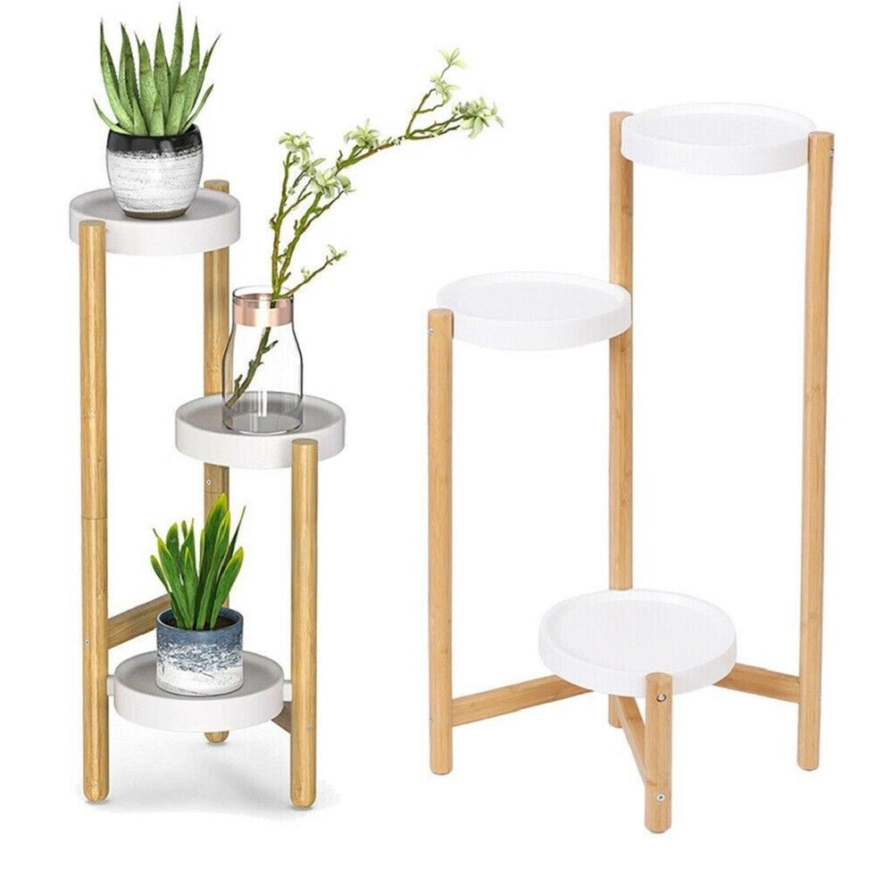 3 Tier Corner Plant Stand Tall Indoor Plant Holders Plant Display Rack for Home Garden