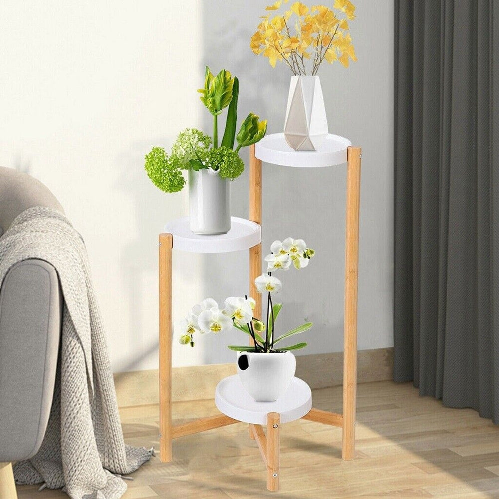 3 Tier Corner Plant Stand Tall Indoor Plant Holders Plant Display Rack for Home Garden